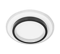 Annadue LED Ceiling Light, Round Black Ceiling Lamp, Simple Indoor Aisle Light with Modern Design for Hallway Corridor, Home Lamp for Living Room (White)