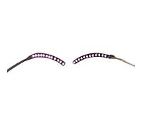 Annadue LED False Eyelashes, Luminous Eyelash Light, Glowing Makeup Strip Lashes Lamp for Party Bars Nightclubs Halloween (Pink)