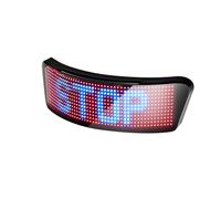 Annadue LED Full Color Helmet Display Screen, Motorcycle Bike Helmet Light Up Display BT APP Control, Riding Speed Directional Mark, DIY Animation Text Graffiti Music Rhythm for