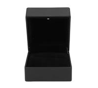 Annadue LED Ring Box with Light, LED Ring Jewelry Box Case for Marriage Proposal, Wedding, Engagement, 6.5 * 6 * 5cm (Black)