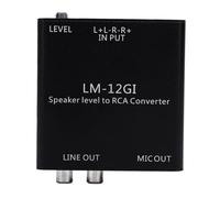 Annadue Line Level Converter, Car Sound Signal Isolation Transformer, The Reliable Upgrade Choice for Audiophiles Seeking High Grade Sound, Easily Connect to Active Subwoof