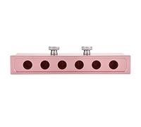 Annadue Lipstick Mold, 12.1 Holes Aluminum Alloy DIY Lip Balm Maker Tool, Dual Uses Lipstick Mold for DIY Cosmetic, Rose Gold Lip Balm for Home Production (6 Hole)
