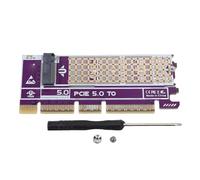 Annadue M.2 NVMe to PCIe Adapter PCIe 5.0 to M.2 SSD Card with Overcurrent Overvoltage Short Circuit Protection for 2230 2242 2260 2280mm NVMe SSD