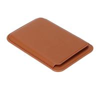 Annadue Magnetic Wallet, Strong Magnet PU Leather Cell Phone Card Holder with Non Slip Design for 13 12 Pro Mini and Other Smartphones (Brown)