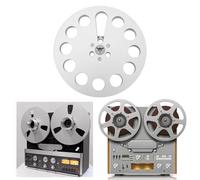 Annadue Metal Tape Reel, 7 Inch Empty Aluminum Alloy Universal Open Reel Sound Takeup Reel for ReVox Studer Opening Machine Parts, Suitable for Any 1/4 Inch Tape, Repairing or Replacing