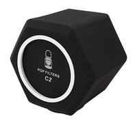 Annadue Microphone Recording Isolation Booth | High Density Polyurethane, 5 Sided Noise Sealing, Detachable Pop Cover, Cylindrical Wind Resistance, Desktop Stand Compatible