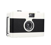 Annadue Mini 35mm Film Camera Retro Style, Focus Free Reusable Camera with Built-in Flash, Easy Operation for Photography Enthusiasts Beginners (White)