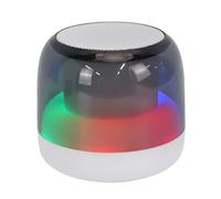 Annadue Mini Bluetooth Speaker, Powerful Sound True Wireless Stereo Pairing Mini Portable Bluetooth Speaker with RGB Light for Home Outdoor Camping Travel Office (White)