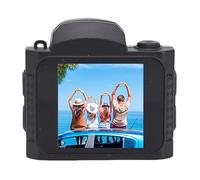 Annadue Mini Camera, 64MP 4K Keychain Camera with 1.54in Screen, 19 Retro Filters, 78° Wide Angle and LED Light, Ultra-Portable Travel Recorder for Vlogging (Black)