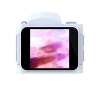 Annadue Mini Camera, 64MP 4K Keychain Camera with 1.54in Screen, 19 Retro Filters, 78° Wide Angle and LED Light, Ultra-Portable Travel Recorder for Vlogging (White)