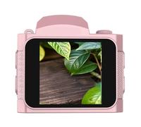 Annadue Mini Camera, 64MP 4K Keychain Camera with 1.54in Screen, 19 Retro Filters, 78° Wide Angle and LED Light, Ultra-Portable Travel Recorder for Vlogging (Pink)