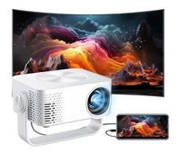 Annadue Mini Projector with WiFi, 1080P Small Movie Projector with 150ANSI, 360° Rotation, Auto Keystone Correction, Compatible with Mobile Phones Laptops PCs (UK)