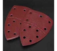 Annadue Mouse Sandpaper 60Pcs, 140x140mm 11 Holes Aluminum Oxide (180 Grit)