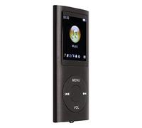 Annadue MP3 Player, 1.8 Inch LCD Screen Portable Music Player with Lossless Sound, 64GB Max, Bluetooth, for Sports Travel (Black)
