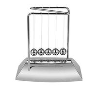 Annadue Newton's Cradle Physics Toy With Steel Balls And Plastic Frame Demonstrates Conservation Of Momentum And Energy For Office Desk