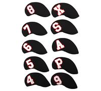 Annadue Number Iron Head Cover Set, Neoprene Protective Headcovers (Black)