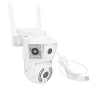 Annadue Outdoor Security Camera, 2MP Dual Lens Panoramic Camera, Home Security Outdoor, 2.4G WiFi, Human Detection, Night Vision, 2 Ways Talk, Remote Access (GB Plug)