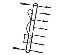 Annadue Over The Door Hook Metal Door Hanger, 16.14in (Matte Black)