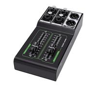 Annadue Passive Monitor Controller 70mm Fader XLR Volume Mixer 2 Inputs 1 Output Low Distortion Studio Attenuator Metal Construction Plug and Play for Studio Home System