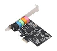 Annadue PCIe Sound Card, 5.1 3D Stereo Surround Sound Internal Card with Low Profile Bracket, for WINDOWS 7 Vista 32 64 Bit PC with PCI Express Slot