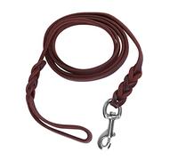 Annadue Pet Dog Lead Leash, Cowhide Leather Safety Rope, Heavy Duty Dog Belt for Walking Running Training, Durable Walking Rope (The material length is 2 meters and the net length)