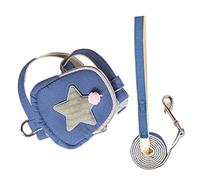 Annadue Pet Harness Leash Set, Adjustable Straps Even Pressure, Escape Proof Loose Cat Vest Belt for Outdoor Walking, Harness and Leash Reflective Travel (S (Recommended Within 2.5kg/5.5lb))