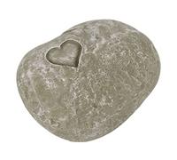 Annadue Pet Memorial Garden Stone, Lettering Simulation Pebbles Pet Grave Marker for Dogs Cats Grave Decor (Love Stone Moss Color)