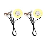Annadue Piezo Pickup, Ceramic Sensor Pre Wired and Soldered Piezo Disc Transducer for Guitar Mandolin Violin Ukulele Banjo