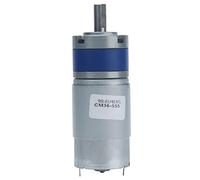 Annadue Planetary Gear Motor DC 24V Reduction Stable Performance Large Torsion Low Noise Permanent Magnet D-Shaped Output Shaft for Robots Home Office (45RPM)