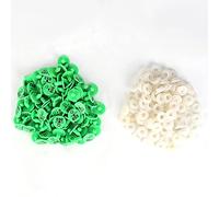 Annadue Plastic Animal Ear, 100 Pack with Numbers (Green)