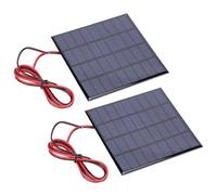 Annadue Polysilicon 2W Solar Panel 9V DC Solar Panels Battery Charger Module with 100cm Cable for S, Lawn Lights, Projects