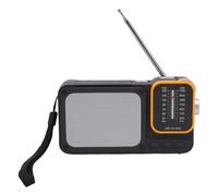 Annadue Portable AM FM Radio, Dual Power Vintage Bluetooth Transistor Radio with LED Light Memory Card Slot Headphone Jack for Camping Travel Outdoor Adventure (With User Manual)
