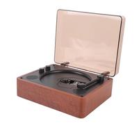 Annadue Portable CD Player Bluetooth with Speakers, Desktop Vintage CD Players, Dual Built in Stereo Speakers, USB Drive, Remote Control, Supports MP3 WAV WMA, for Present Home (Cherry)
