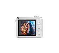 Annadue Portable Digital Camera, 64MP 2.5K 1.4 Inch Display 16X Zoom 11 Filters Rechargeable Portable Camera with Necklace Keychain for Kids Students Travel (White)