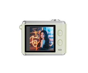 Annadue Portable Digital Camera, 64MP 2.5K 1.4 Inch Display 16X Zoom 11 Filters Rechargeable Portable Camera with Necklace Keychain for Kids Students Travel (Green)