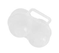 Annadue Portable Egg Storage Box, 2 Egg Carrier Container Case for Outdoor Camping Hiking, Shockproof Travel Holder