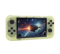 Annadue Portable Game Player High Definition Multimedia Interface Support 128GB Memory Card USB C 3500mAh Li Ion Battery (Transparent Yellow)