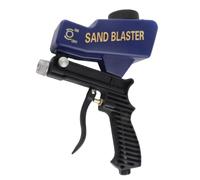 Annadue Portable Sandblaster Gun Kit for Cleaning & Etching, Air Sand Blasting Spray Tool 70-150 PSI, Compatible with Steel Grit, Glass Bead, Silicon Carbide, Alumina, Remove Paint Rust (Blue)