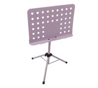 Annadue Portable Sheet Music Stand, Folding Adjustable Music Book Stand, Professional Sheet Holder for Guitar Violin, Lightweight for Orchestra Performance (Purple)
