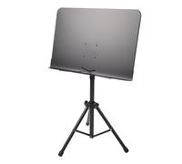 Annadue Portable Sheet Music Stand, Folding Adjustable Music Book Stand, Professional Sheet Holder for Guitar Violin, Lightweight for Orchestra Performance (Black)