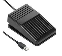 Annadue Programmable Foot Pedal Switch, USB Gaming Keyboard Controller, Customizable Hotkeys/Macros, IP37 Water Proof, Plug and Play for PC/Video Editing