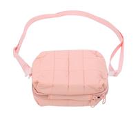Annadue Puffy Camera Bag Camera Case Pouch Water Proof Shockproof Dust Proof Small Bag with Removable Strap Mesh Storage for Travel Photography Beginners (Pink)