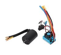 Annadue RC Car Brushless Motor ESC Combo, Waterproof Upgrade Kit with Programming Port Design, Suitable for 1/8 RC Car, Plastic + Electronic Components