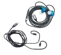 Annadue Replacement Earphone Cable for Sennheiser IE300 IE600 IE900, Headphone Extension Cords, Built in Microphone, Type C Plug