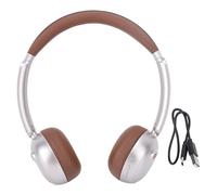 Annadue Retro Bluetooth 5.4 Headphones, Photo Taking Essential, Lossless Sound, Call Noise Reduction, Matte Texture Street Style Over Ear Headset (Brown)