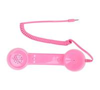 Annadue Retro Phone Handset, Cell Phone Receiver for Mobile Phones, Handheld Receiver for Computers, Radiation Proof Handset with Retro Design (Roseate)