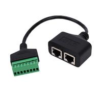Annadue RJ45 Screw Terminal Adapter 8P8C Female Shielded Cat7