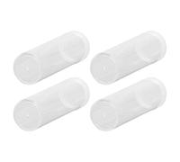 Annadue Round Clear Coin Tube, Plastic Coin Storage Tubes with Cushion Sponge, Collection Holder for 25mm 0.98in Coins, Stackable Container, Dime Storage Tube for Collectors