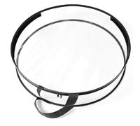 Annadue Round Wreath Storage Bag, Clear Xmas Garland Container with Double Zip Reinforced Handles, Water Proof PVC, Wreath Storage Holder for Holiday Festival Christmas Decoration (Black Edge)