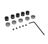 Annadue Router Bit Bearing 5 Sets Steel Bottom Mounted Ball Guide